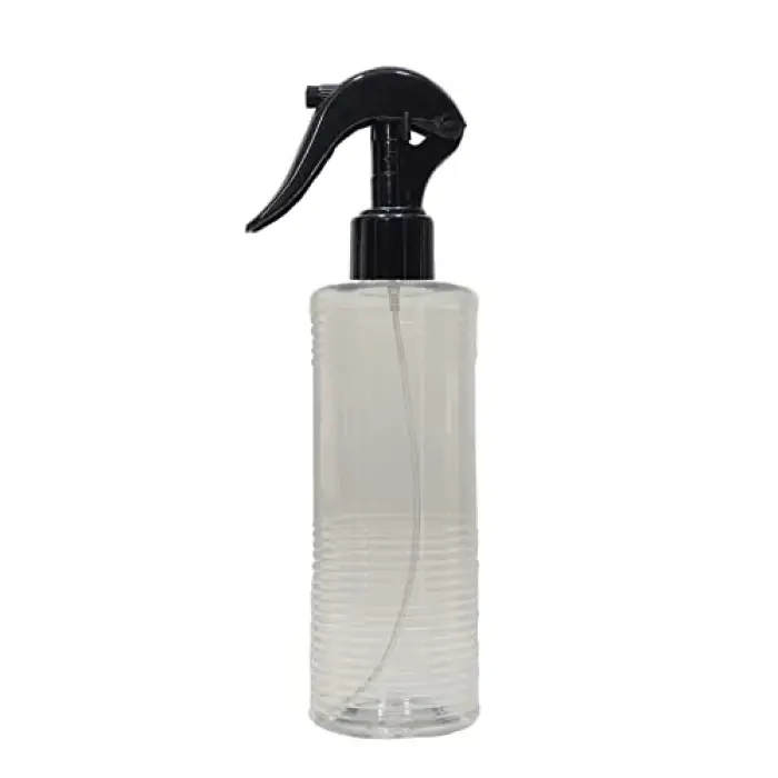 10 Adet 400 ml Şeffaf Siyah Spreyli Pet Şişe