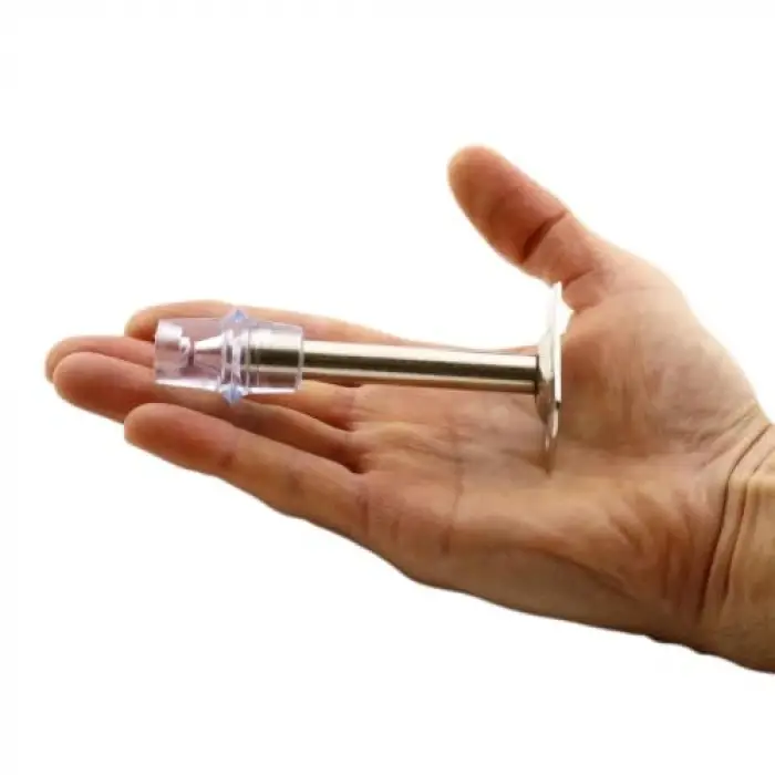 10 cm Krom Metal, Vidalı ve Silikonlu Kapı Stoperi Tamponu
