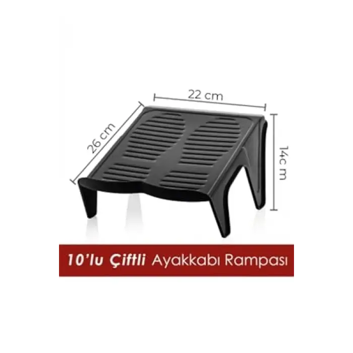 10lu Çiftli Ayakkabı Rampası