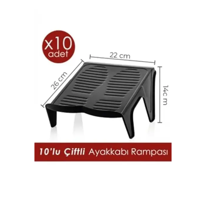 10lu Çiftli Ayakkabı Rampası