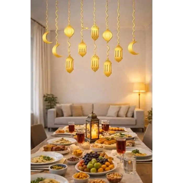 10lu Gold Ramazan Tavan Süsü Sahur İftar
