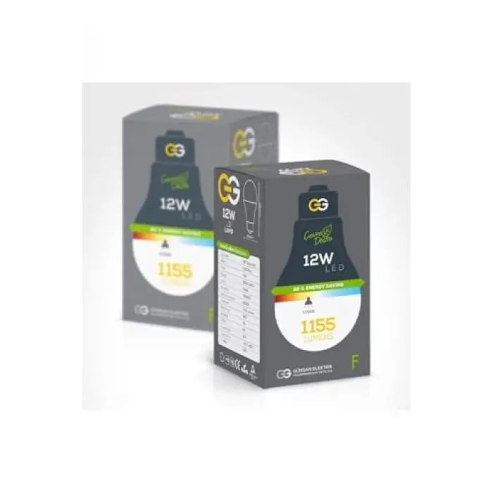 10lu LED Ampul 12W Sarı Işık E27 (3000K 220-240V)