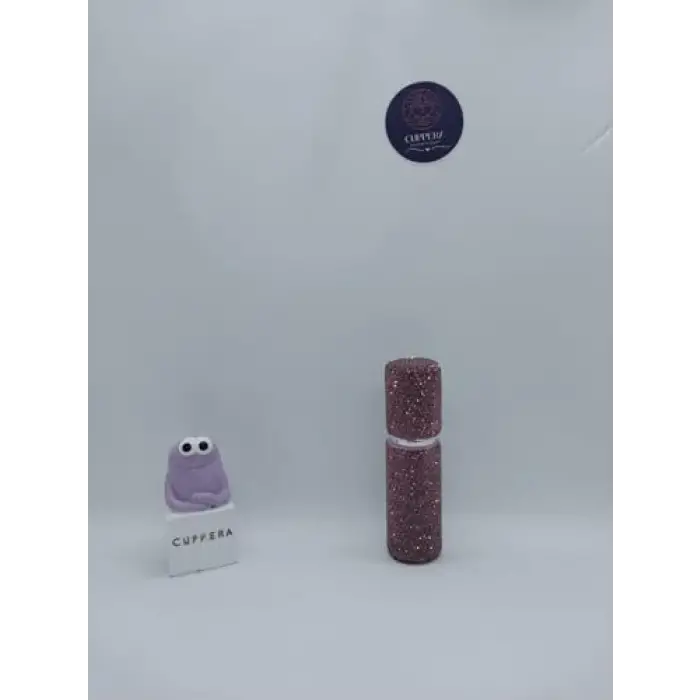10 ml mor mini doldurulabilir parfüm şişesi, elmas işlemeli