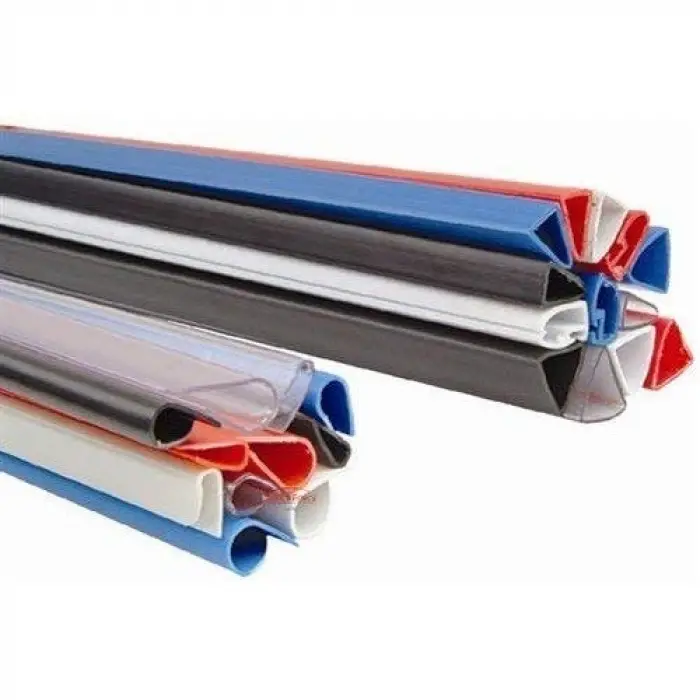 10 mm Beyaz Oval Plastik Slide Binder Profil, 50li