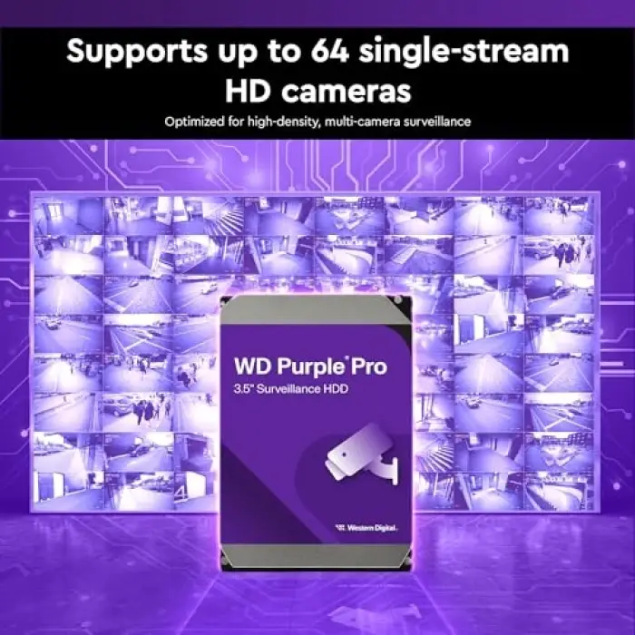 10 TB Purple Pro akıllı video sabit sürücüsü, AllFrame