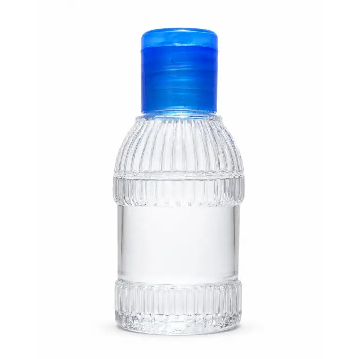 100 Adet 50 ML Boş Plastik Şişe YM23 Mavi Kapak