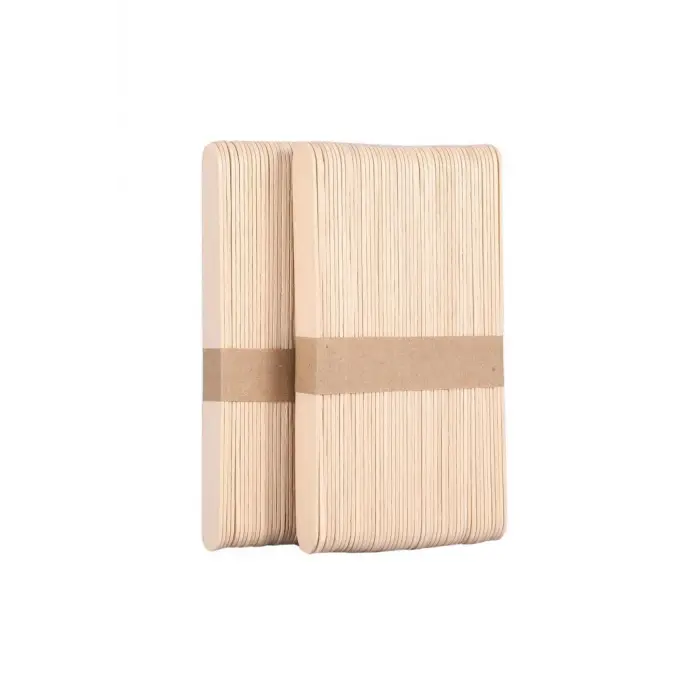 100 adet ahşap ağda spatulası