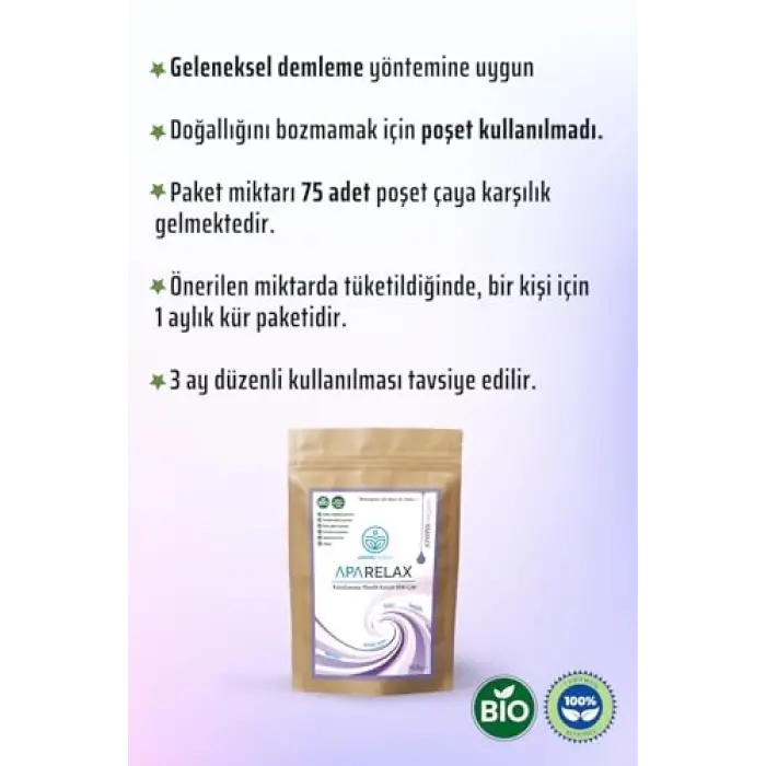 % 100 Bitkisel Relax Çayı Karışımı