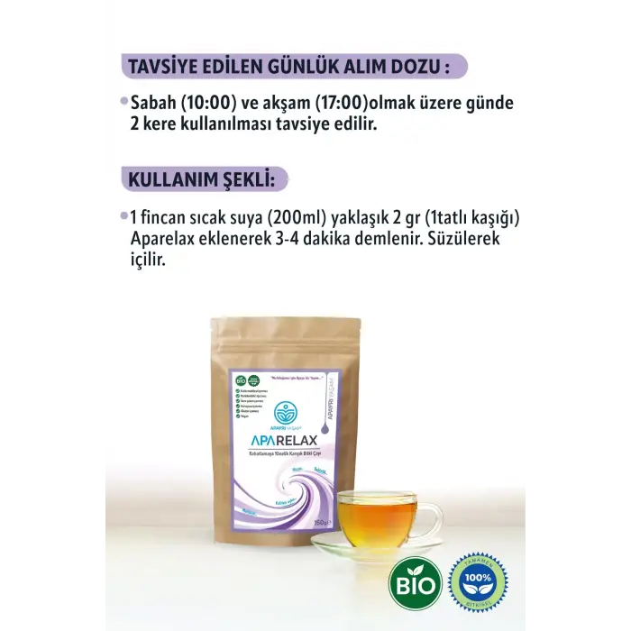 % 100 Bitkisel Relax Çayı Karışımı