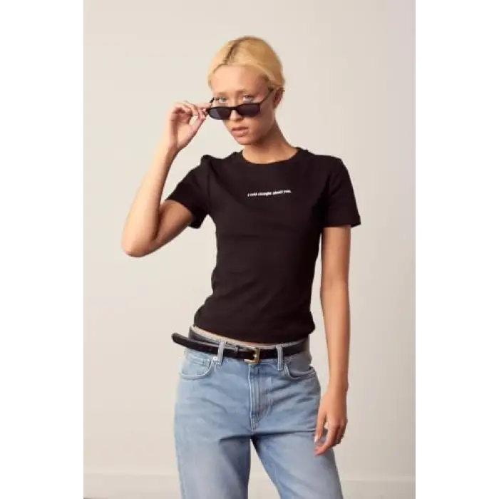 %100 Cotton Baskılı Tişört
