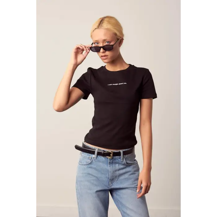 %100 Cotton Baskılı Tişört