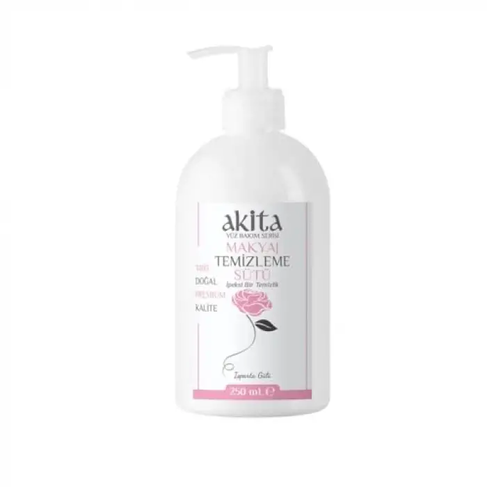 %100 Doğal Gül Özlü Makyaj Temizleme Sütü 250 mL
