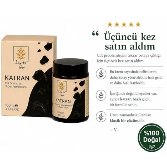 %100 Doğal ve Katkısız Katran Kremi 100 ml