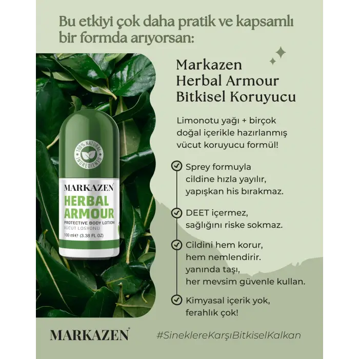 %100 doğal vücut koruyucu sprey 100 ml.