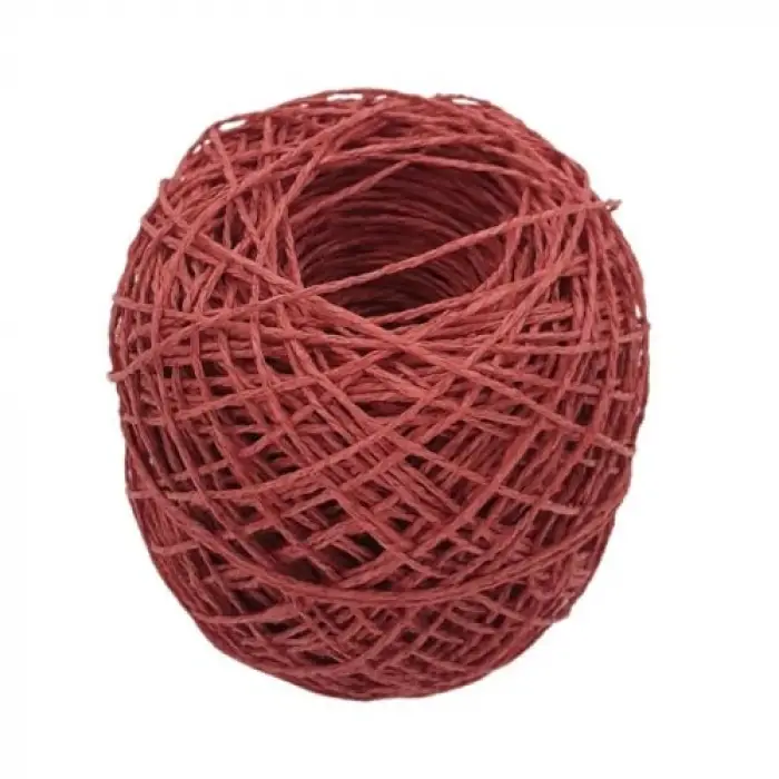 100 g Sarılmış Kâğıt İp, Açık Kırmızı