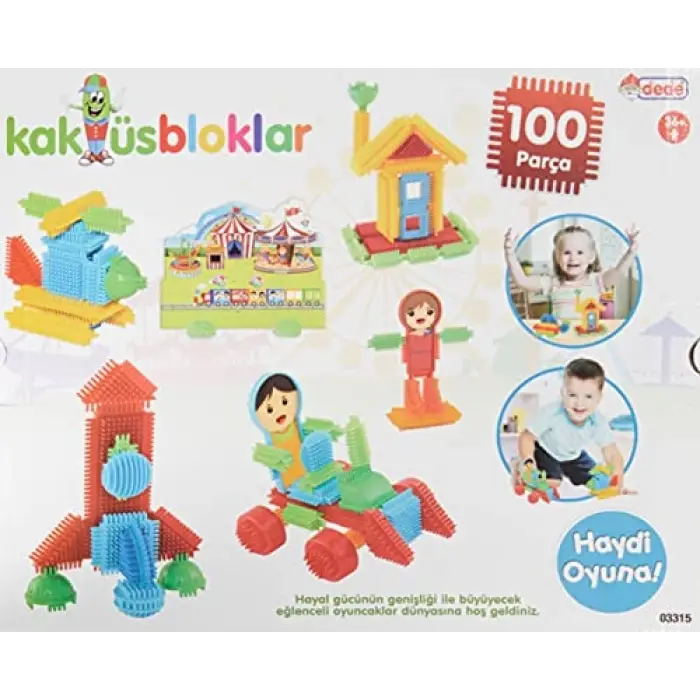 100 Parça Üst Üste Dizilen Bloklar