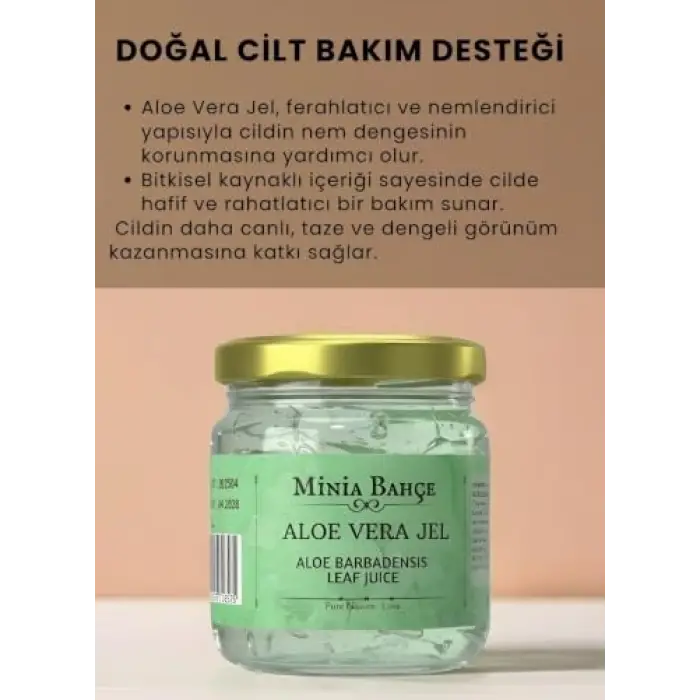 %100 saf Aloe Vera jel, 75 ml