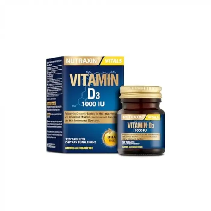 1000 IU, 25 mcg D3 vitamini, 120 tablet
