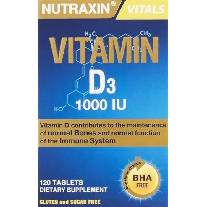 1000 IU, 25 mcg D3 vitamini, 120 tablet, 2 paket