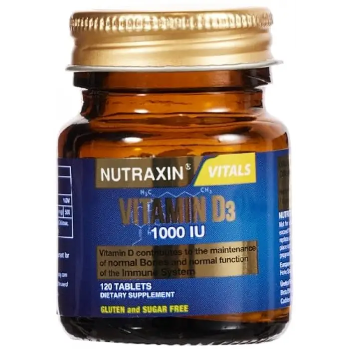 1000 IU, 25 mcg D3 vitamini, 120 tablet
