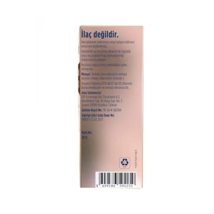 1000 IU (25 mcg) D3 vitamini spreyi, 20 mL
