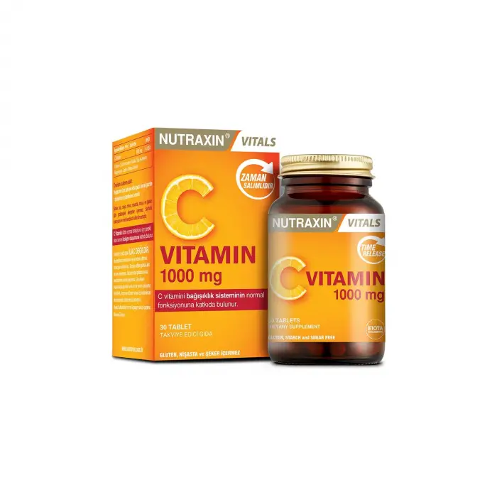1000 mcg C Vitamini Takviyesi, 30 Tablet