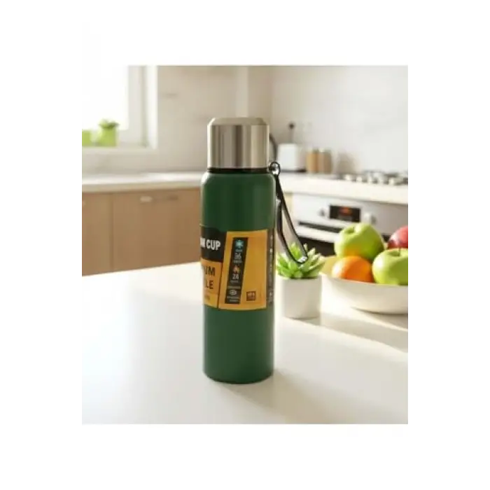 1000 Ml Çelik Termos, Yeşil