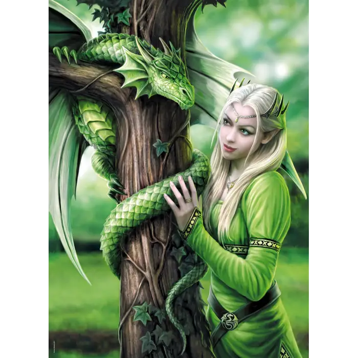 1000 Parça Anne Stokes Yetişkin Puzzle - Kindred Spirits