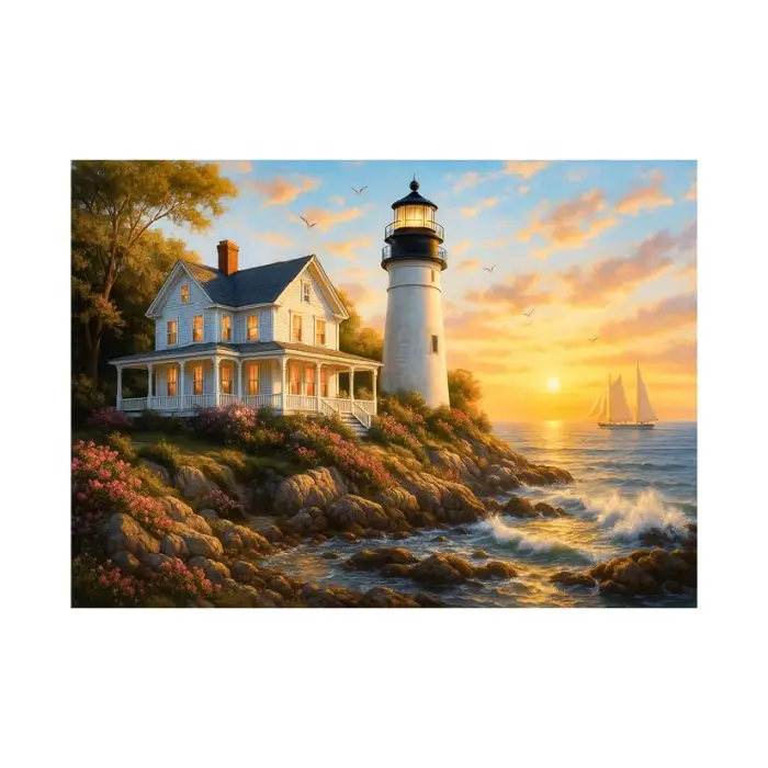 1000 PARÇA - LIGHTHOUSE SUNSET (DENİZ FENERİ GÜNBATIMI)