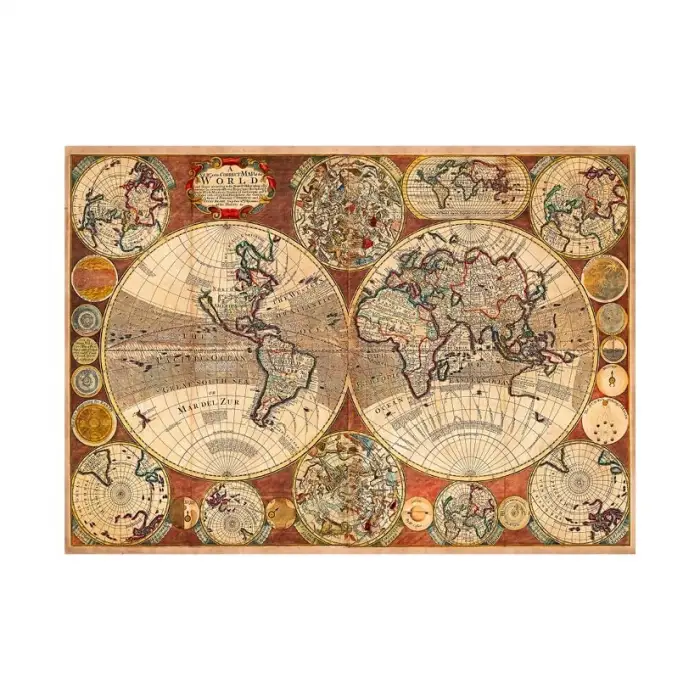 1000 PARÇA - OLD WORLD MAP (ESKİ DÜNYA HARİTASI)