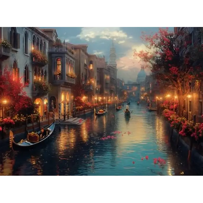1000 Parça Puzzle – Venedikte Gece, #1178