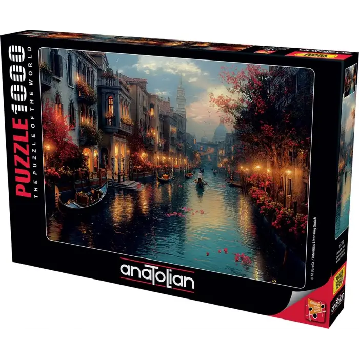 1000 Parça Puzzle – Venedikte Gece, #1178
