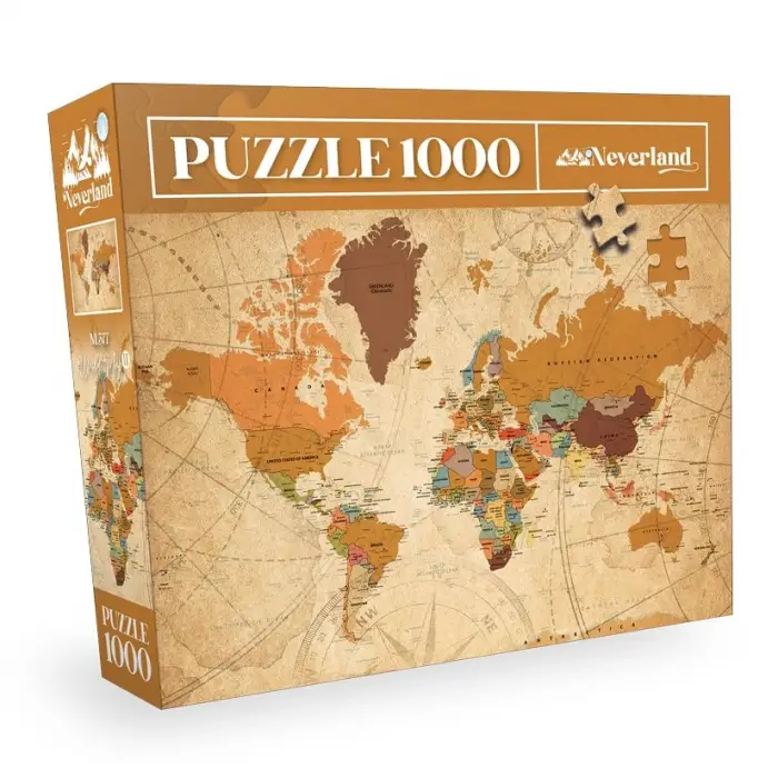 1000 PARÇA PUZZLE - WORLD MAP-II (DÜNYA HARİTASI-II)