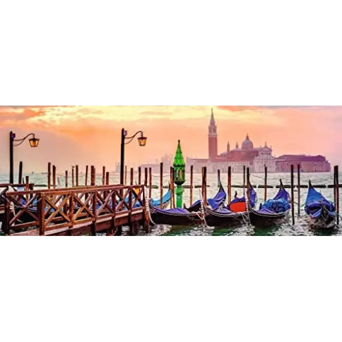 1000 Parçalı Panoramik Puzzle Gondollar