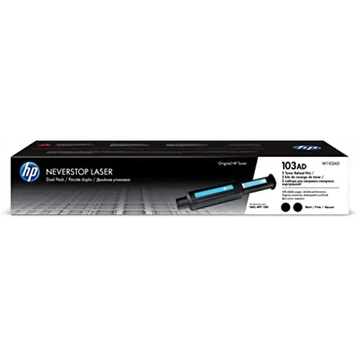 103AD Blk 2Pack Laser Recharge Crtg