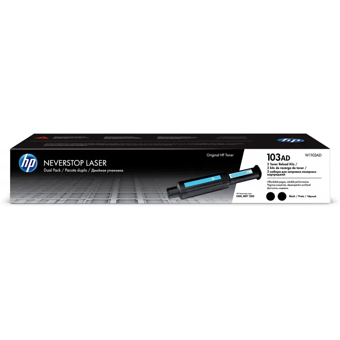 103AD Blk 2Pack Laser Recharge Crtg Toner Kartuşu