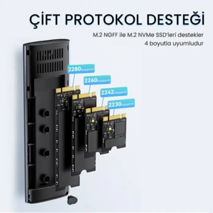 10Gbps USB 3.1 Gen2 M.2 Sata Ngff Nvme Ssd Disk Kutusu