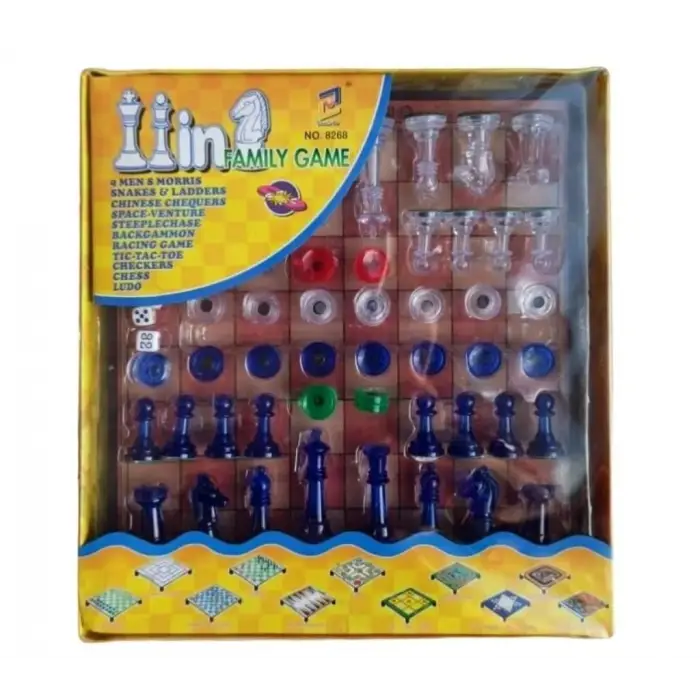 11 in 1 Satrançlı Oyun Seti