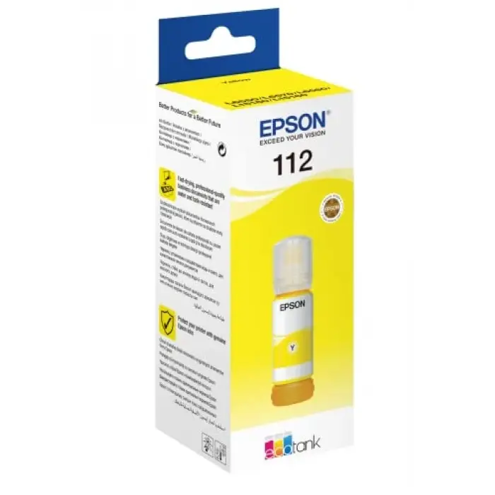 112 EcoTank Sarı Mürekkep - C13T06C44A
