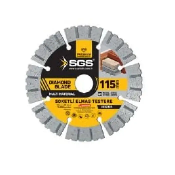 115 mm SGS2335 Sgs Soketli Elmas Testere Multi-Material, Model