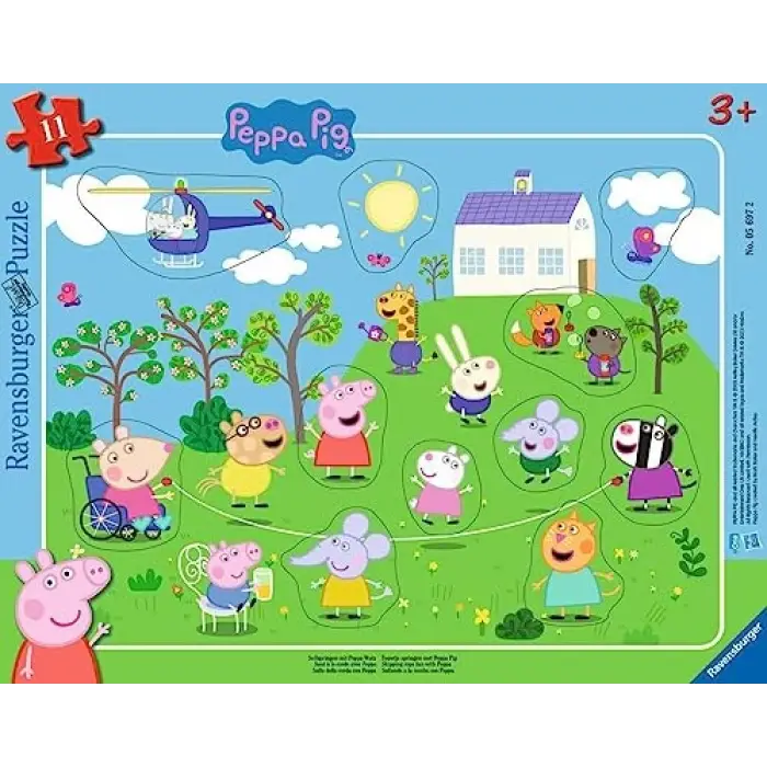 11p Çocuk Puzzle Peppa Pig