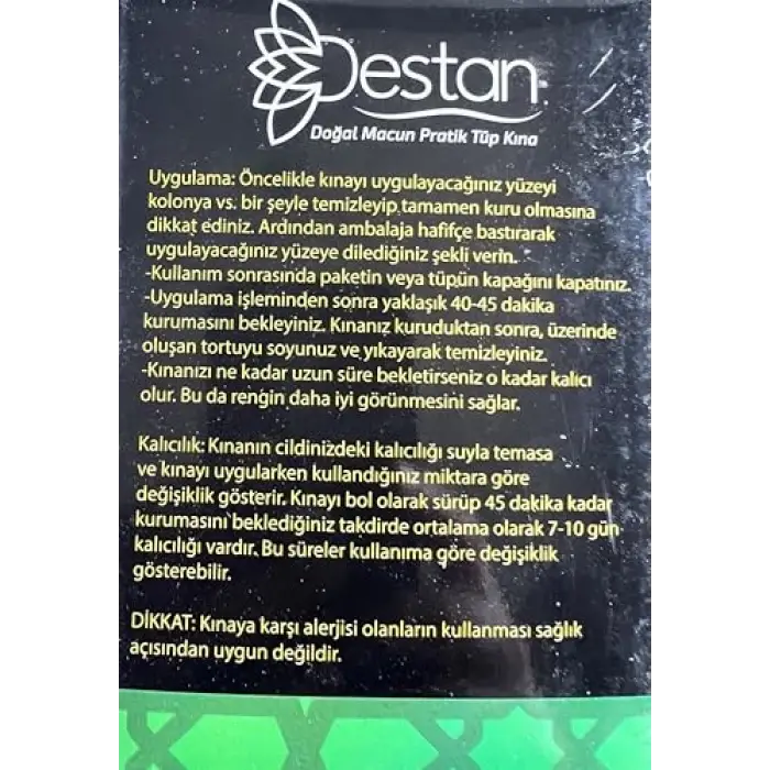 12 Adet Siyah Hint Kınası