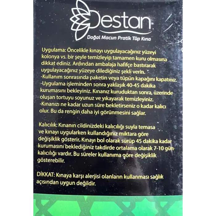 12 Adet Siyah Hint Kınası