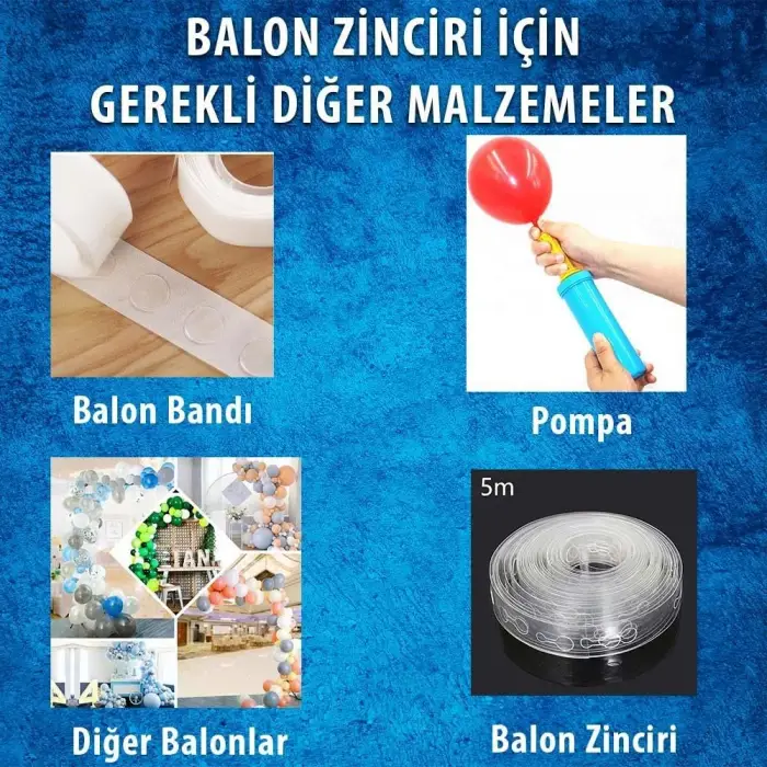 12 İnç Krom Gümüş Balon 10 Adet