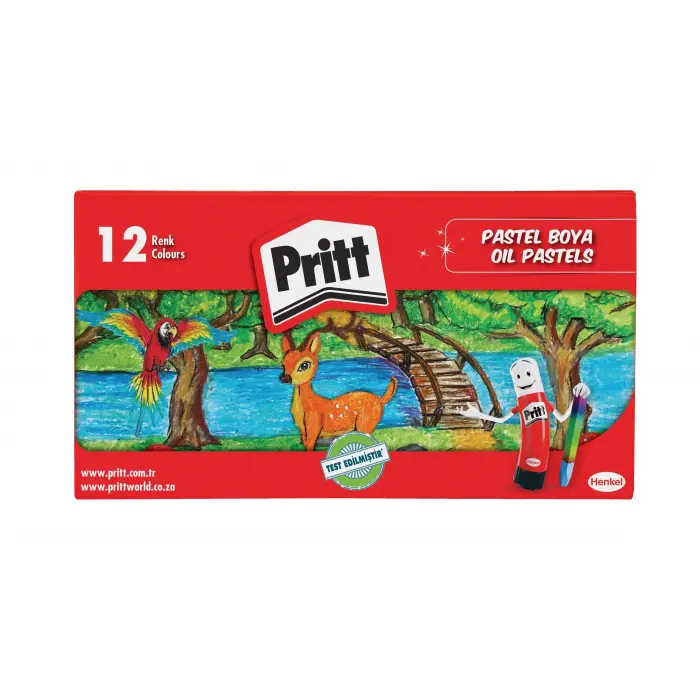 12li Pastel Boya, Karton Kutu