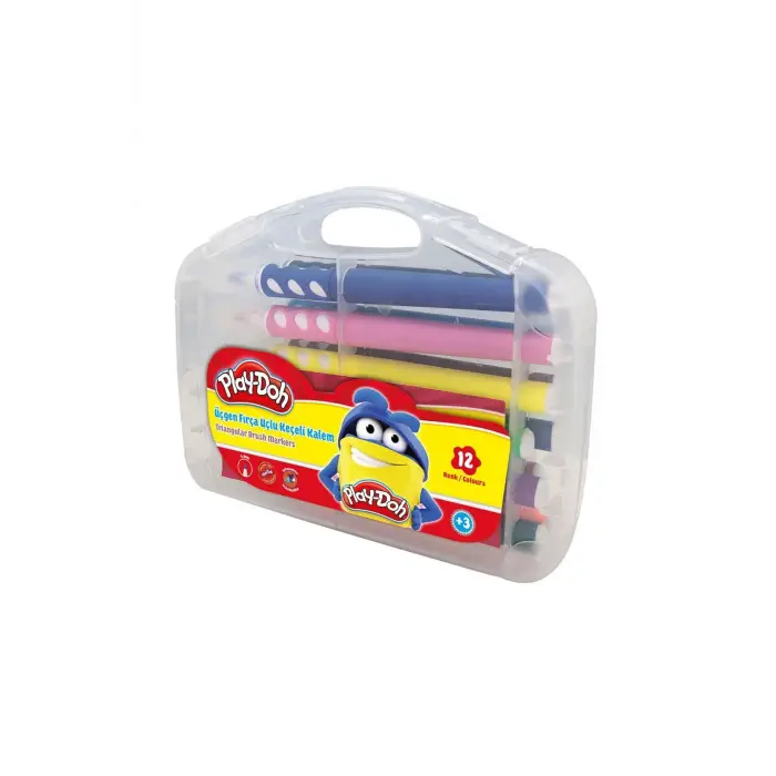 12 RENK ÜÇGEN KEÇELİ KALEM PVC