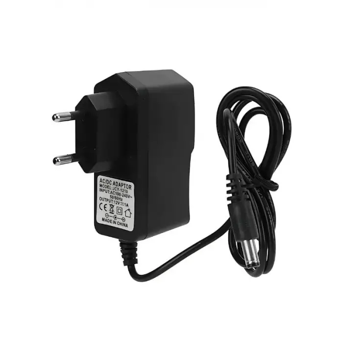 12 Volt 1 Amper Adaptör, Modem Adaptörü, Mini Uydu Cihazı Adaptörü 12 Volt DC