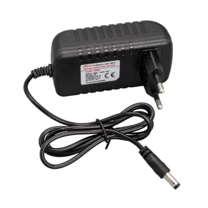 12 Volt - 2 Amper 5.5 * 2.5 Mm Uçlu Plasti̇k Kasa Pri̇z Ti̇pi̇ Adaptör