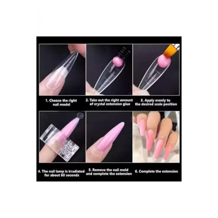 120li Oval Poly Gel Tips Kalıp Form