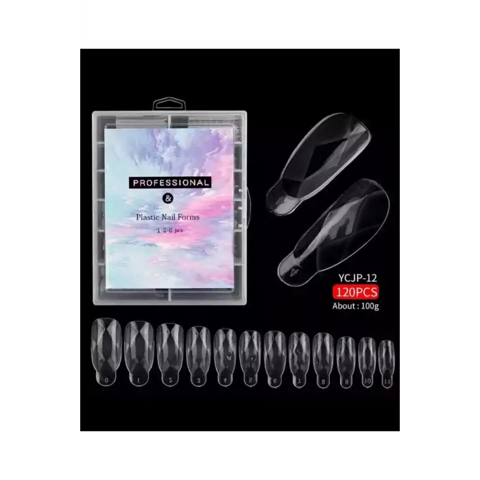 120li Oval Poly Gel Tips Kalıp Form